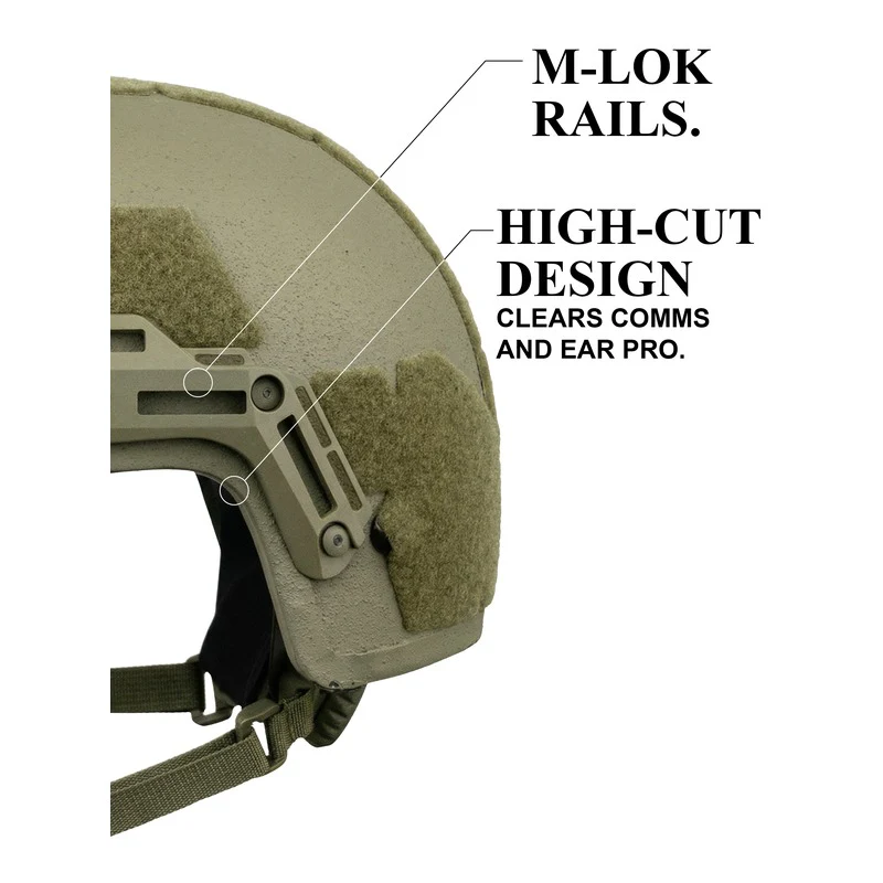 ATE® GEN2 Ballistic Helmet | NIJ IIIA High-Cut – Hard Head Veterans - Image 15
