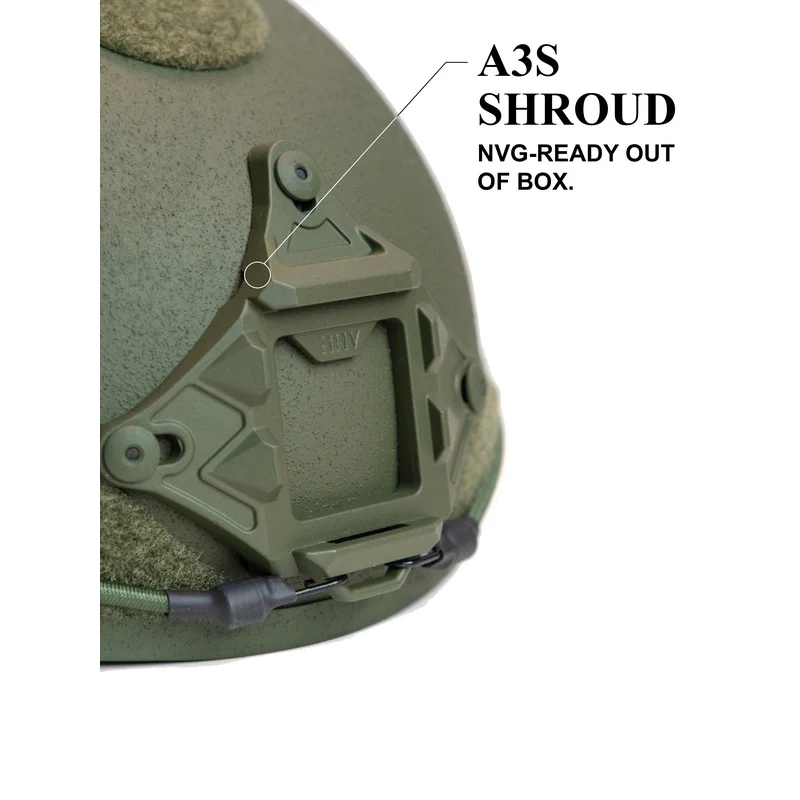 ATE® GEN2 Ballistic Helmet | NIJ IIIA High-Cut – Hard Head Veterans - Image 16