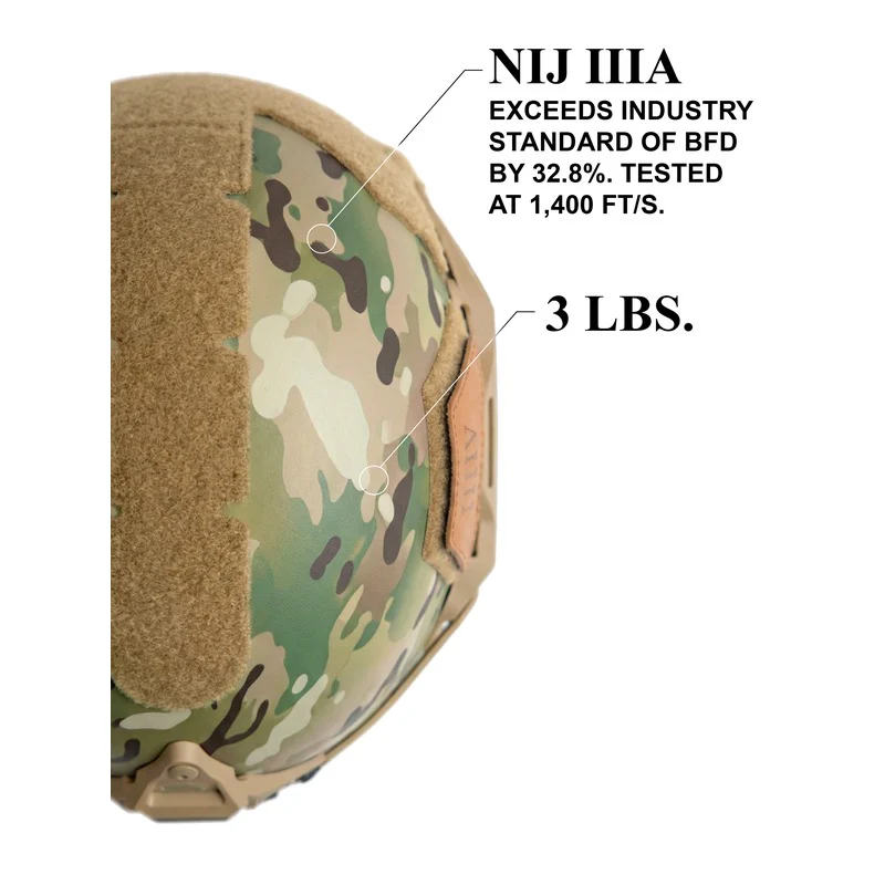 ATE® GEN2 Ballistic Helmet | NIJ IIIA High-Cut – Hard Head Veterans - Image 22