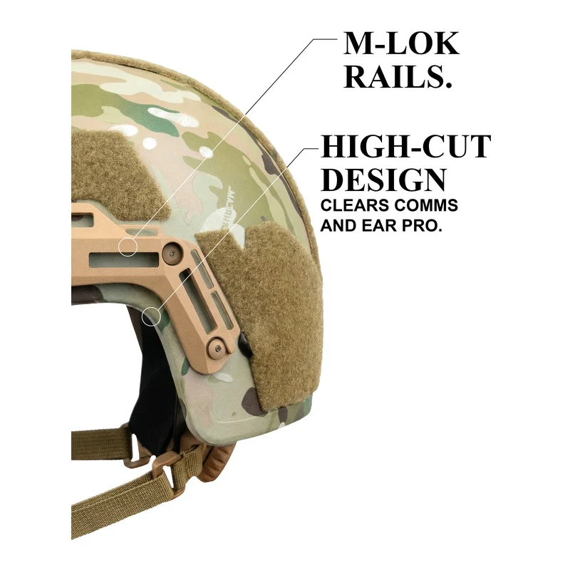 ATE® GEN2 Ballistic Helmet | NIJ IIIA High-Cut – Hard Head Veterans - Image 23